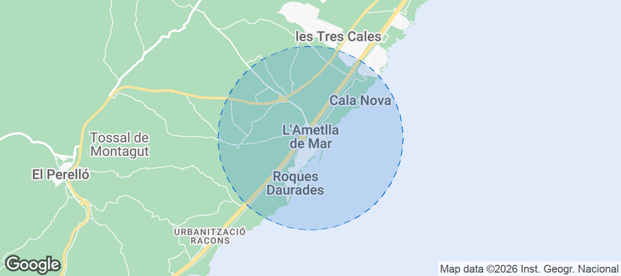 L'Ametlla de Mar Airbnb map